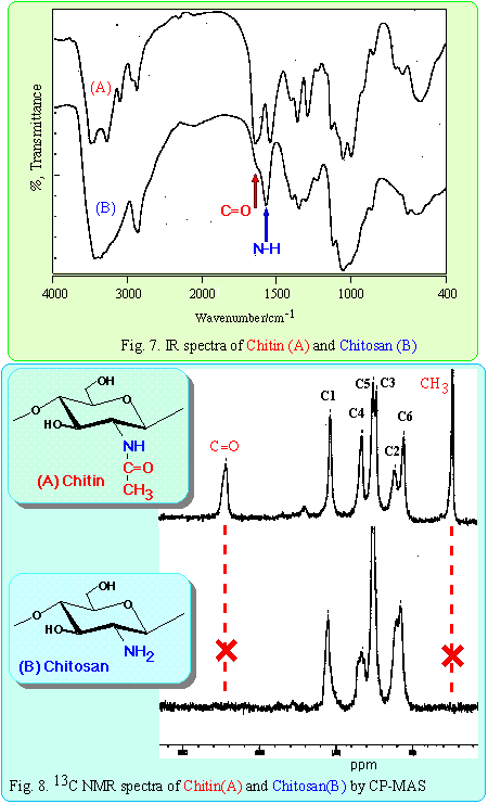 Spectra of chitosan